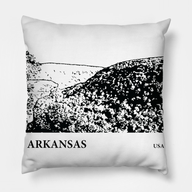 Arkansas USA Pillow by Lakeric