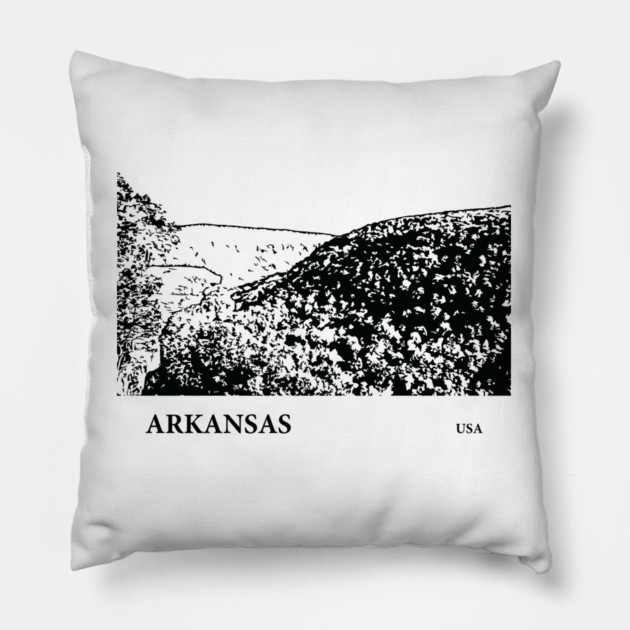Arkansas USA Pillow by Lakeric