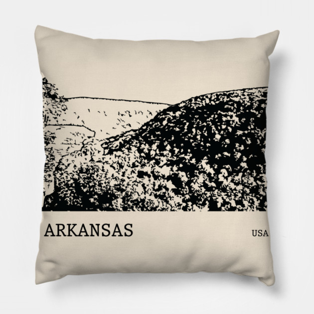 Arkansas USA Pillow by Lakeric