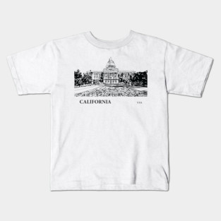 California State USA Kids T-Shirt