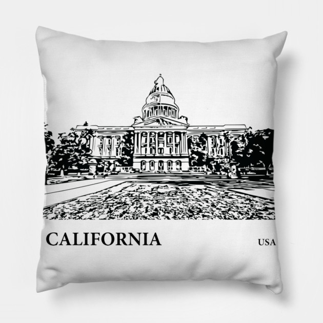 California State USA Pillow by Lakeric