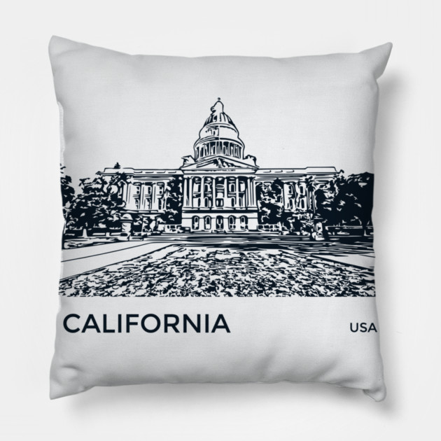 California State USA Pillow by Lakeric