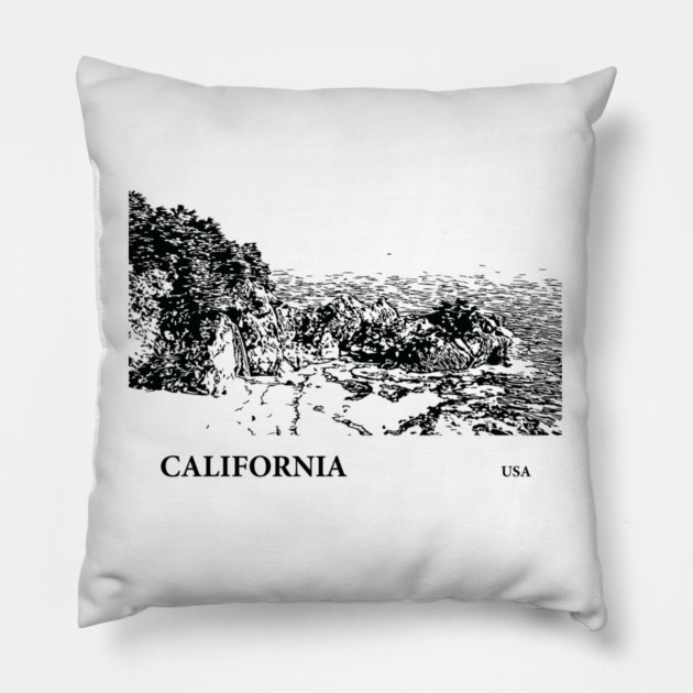 California USA Pillow by Lakeric