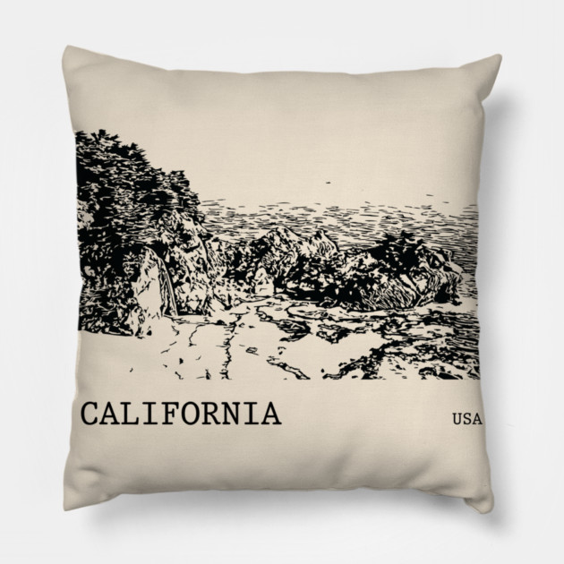 California USA Pillow by Lakeric