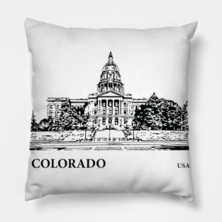 Colorado State USA Pillow