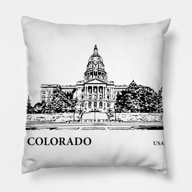 Colorado State USA Pillow by Lakeric