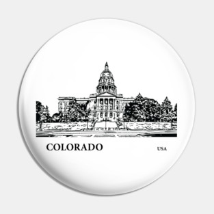Colorado State USA Pin