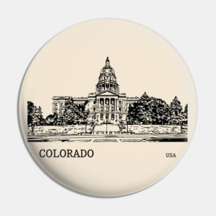 Colorado State USA Pin