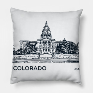 Colorado State USA Pillow