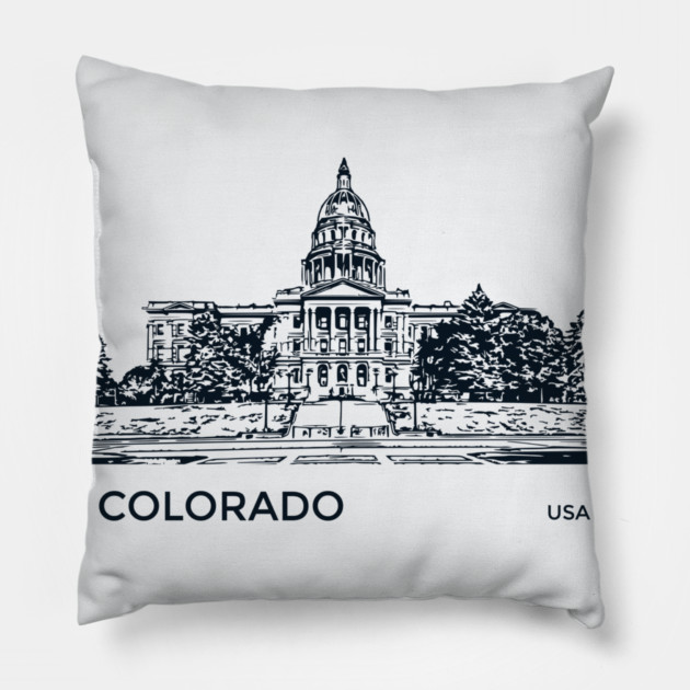 Colorado State USA Pillow by Lakeric