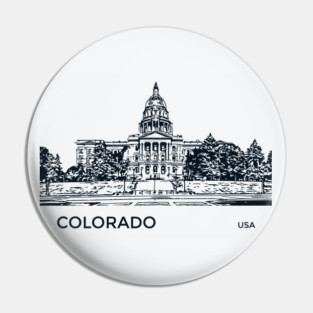 Colorado State USA Pin