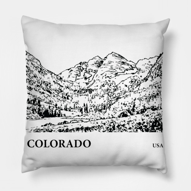 Colorado USA Pillow by Lakeric
