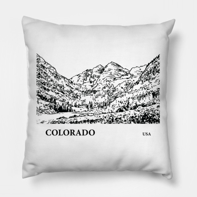 Colorado USA Pillow by Lakeric