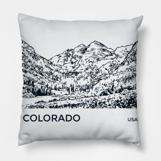 Colorado USA Pillow by Lakeric