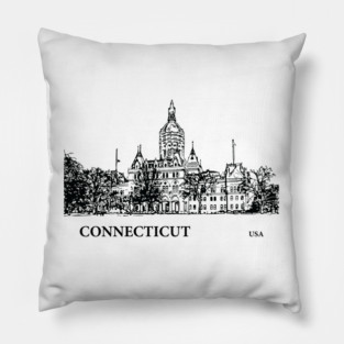 Connecticut State USA Pillow