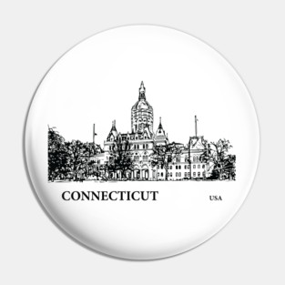 Connecticut State USA Pin