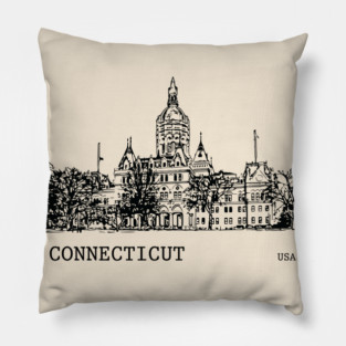 Connecticut State USA Pillow