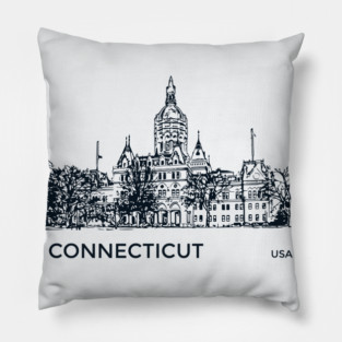 Connecticut State USA Pillow