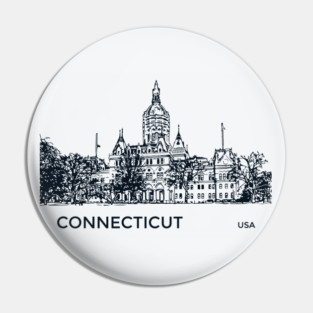 Connecticut State USA Pin