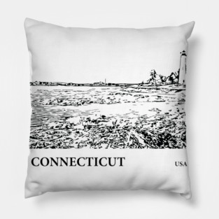 Connecticut USA Pillow