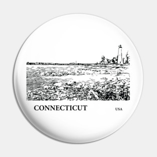 Connecticut USA Pin