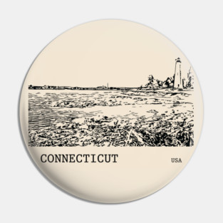 Connecticut USA Pin