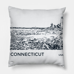 Connecticut USA Pillow