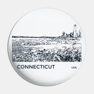 Connecticut USA Pin