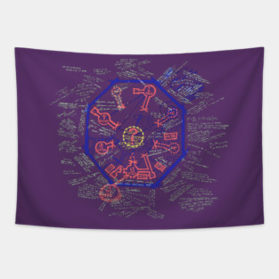 Blast Door Map Tapestry