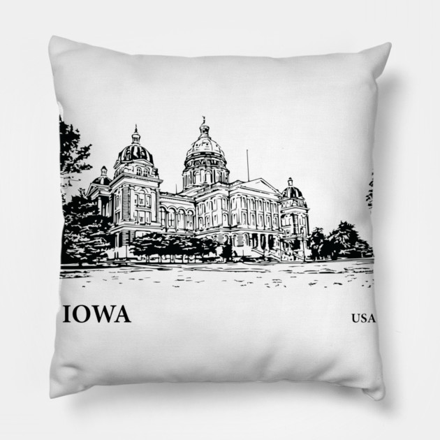 Iowa State USA Pillow by Lakeric