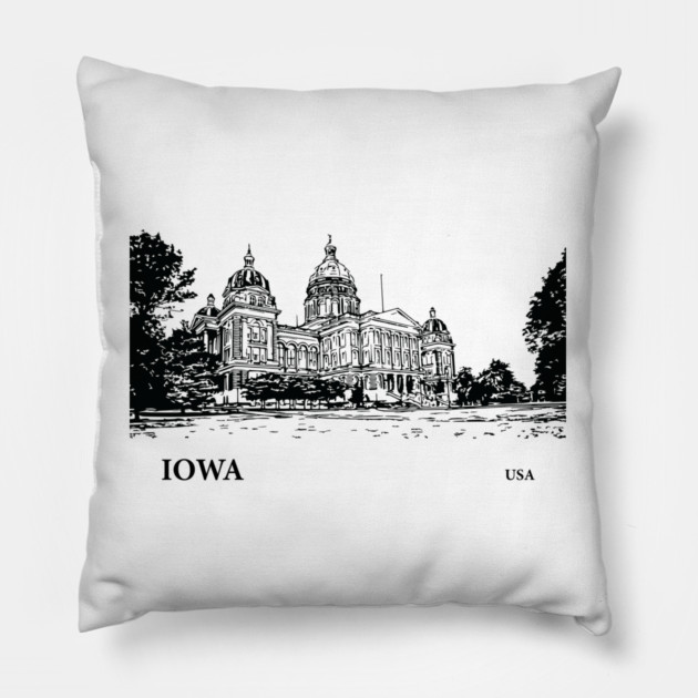 Iowa State USA Pillow by Lakeric