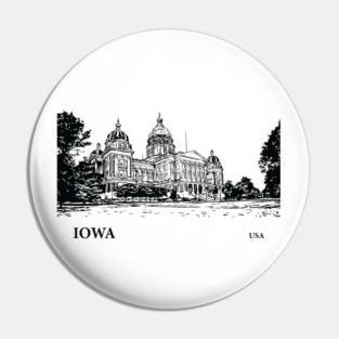 Iowa State USA Pin