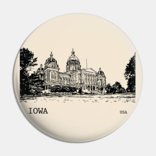 Iowa State USA Pin