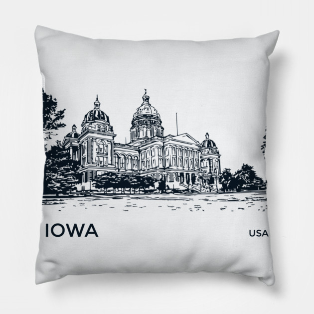Iowa State USA Pillow by Lakeric