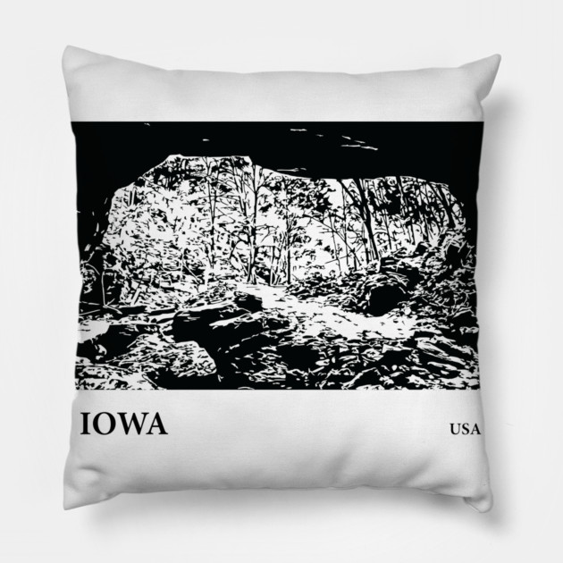 Iowa USA Pillow by Lakeric