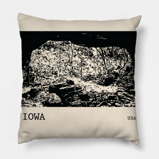 Iowa USA Pillow by Lakeric