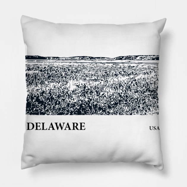 Delaware USA Pillow by Lakeric