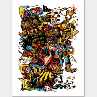 Funky I Posters and Art