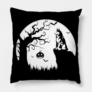 Siberian Husky Dog Halloween Witch Costume Styled Husky Mom Pillow