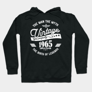 vintage 1965, 60th Birthday Hoodie