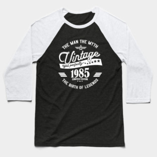 vintage 1985, 40th Birthday Baseball T-Shirt