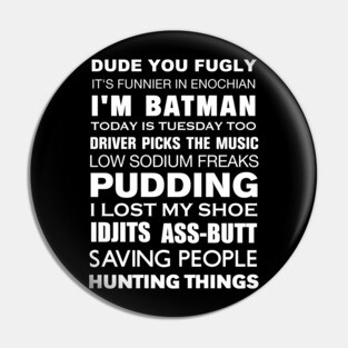 Supernatural Subway Art Quotes Pin
