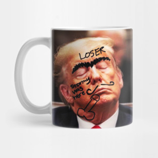 Trump sleeping in court Mug