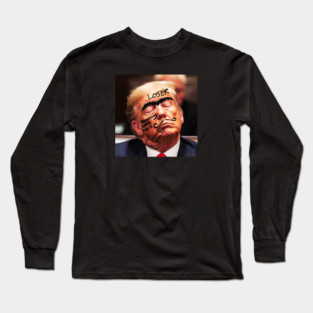 Trump sleeping in court Long Sleeve T-Shirt