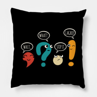 Funny Grammar Teacher Pillow
