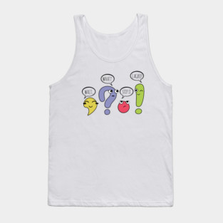Funny Grammar Teacher Tank Top