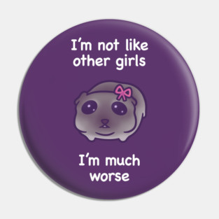 I'm Not Like Other Girls (White Text) Pin