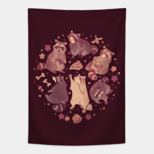 Raccoons! Tapestry