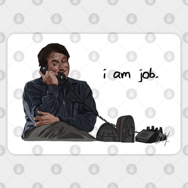 Mrs. Doubtfire: i am job. Sticker by 51Deesigns