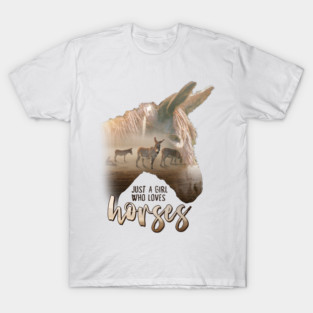 Donkey Just A Girl That Loves Horses Parody T-Shirt